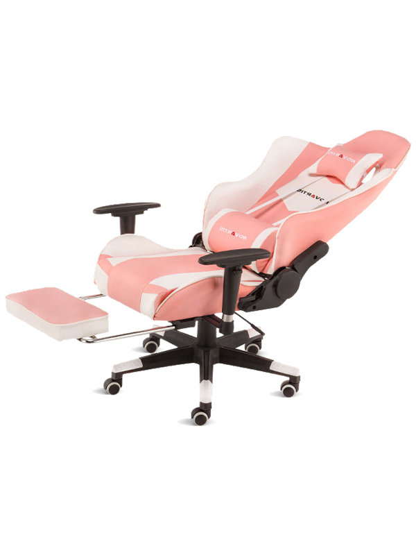 Scaun de birou modern din piele roz, reglabil, scaun pentru jocuri pe computer Silla 