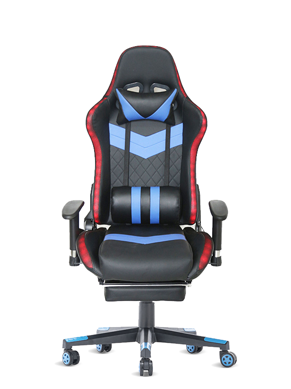 Scaun ergonomic pivotant de înaltă calitate pentru jocuri pentru pc scaun confortabil de curse din piele cu rgb 