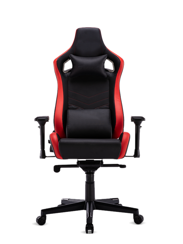 Scaun de gaming cu masaj pivotant de producător profesional, cu spătar înalt 