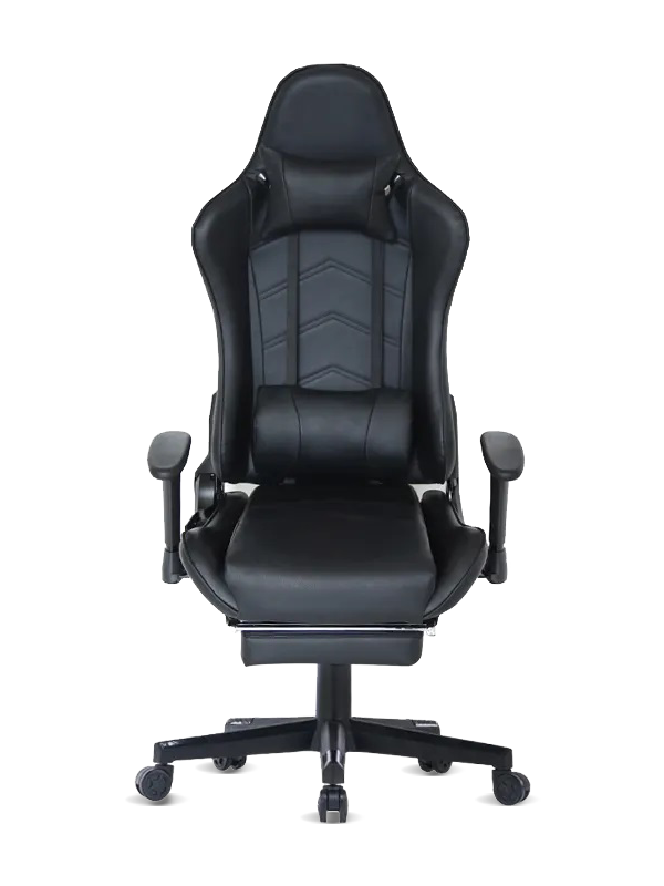 2021 Mobilier de birou Scaun de gaming din piele neagră reglabil 